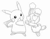 Buneary Pikachu Favourites sketch template