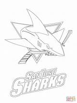 Sharks Jose San Coloring Logo Hockey Nhl Pages Shark Printable Outline Nashville Predators Sport Coloriage Color Print Logos Facile Info sketch template
