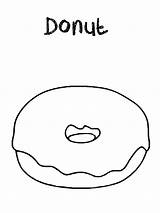 Donut Doughnut Bestcoloringpagesforkids Dunkin Sprinkles sketch template