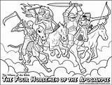 Horsemen Bible Apocalypse Apocalipsis Jinetes Años Biblia Fbcdn Sphotos Designlooter sketch template