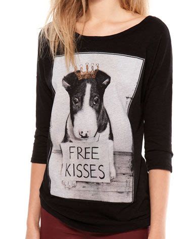 bershka holland shirt bershka met  mouw bull terrier graphic sweatshirt  shirts