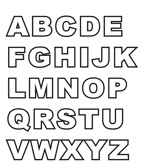printable block letters