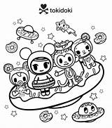 Tokidoki Coloring Donutella Squad Space Pages Printable sketch template