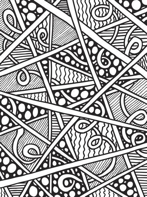 abstract zentangle coloring pages  adults