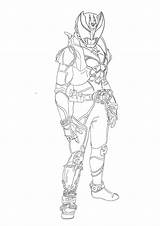Rider Kamen Kiva Coloring sketch template