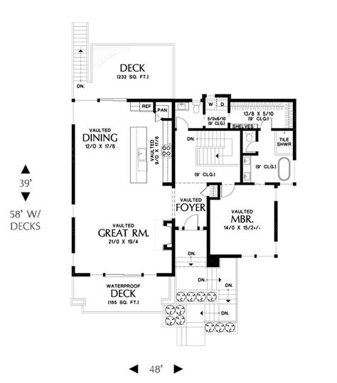 beautiful  story modern style house plan  plan