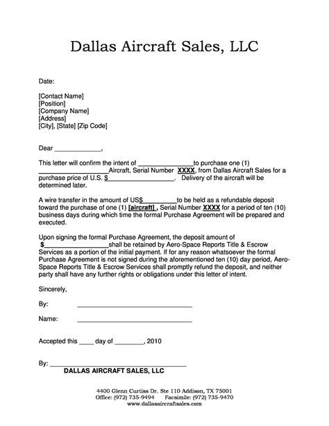 formal letter  intent    letter template collection