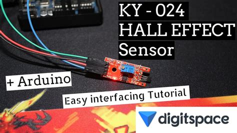 interfacing ky  hall effect sensor  arduino digitspacecom youtube