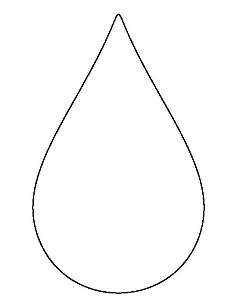 raindrop template printable