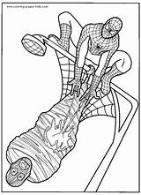 Coloring Pages Spiderman Cartoon Spider Man Kids Color Printable Character Book Sheets Sheet Print Found sketch template