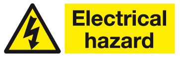 electrical hazard sign warning signs safety signs  notices mjn safety signs