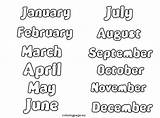 Months Year Coloring Pages Printable Print Month Search Kids Mouth Outline Google Cute sketch template