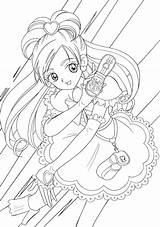 Coloring Pages Precure Book Uploaded User Adult Cure Pretty Anime sketch template
