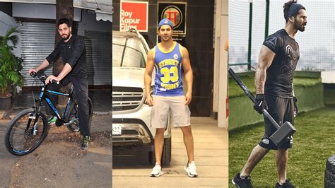 Hot And Tempting Sporty Looks Of Varun Dhawan Shahid Kapoor And Sidharth