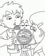 Coloring Pages Camera Diego Go Kids Dora Printable Colouring Color Pokemon Cartoon Popular Activities Visit Library Coloringhome sketch template