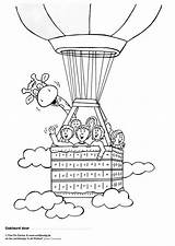 Air Balloon Coloring Hot Jules Friends Pages sketch template