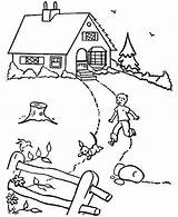Coloring Country House Pages Houses Print Printable Size Color Getcolorings sketch template