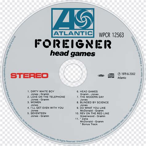 compact disc foreigner records head games album foreigner album label png pngegg