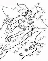 Aquaman Coloring Pages Print Printable Colorpages Getcolorings sketch template