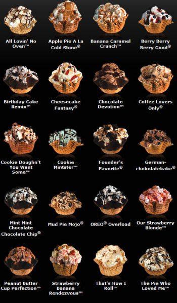 dessert review coldstone creamery waffle ice cream ice cream menu