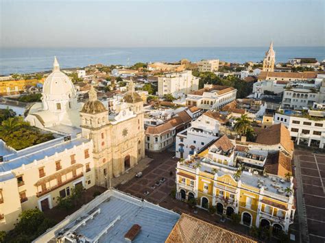 aerial view  drone  cartagena  town bolivar department colombia south america stockphoto