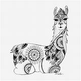 Coloring Llama Pages Mandala Llamas Print Alpaca Drawing Etsy Kleurplaten Popular Afkomstig Van sketch template
