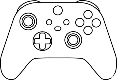 xbox controller coloring page colouringpages