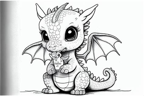 cutest baby dragon coloring pages  kids  printable