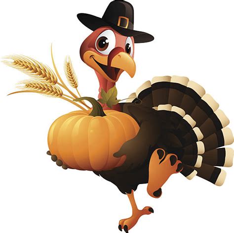 Thanksgiving Turkey Clip Art Vector Images