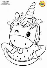 Coloring Pages Cute Kids Unicorn Animal Printables sketch template