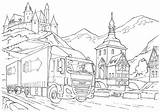 Daf Kleurplaat Scania Kleurplaten Vrachtwagen Coloring sketch template