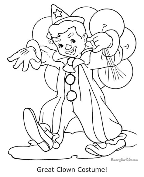 fun halloween costume coloring pages