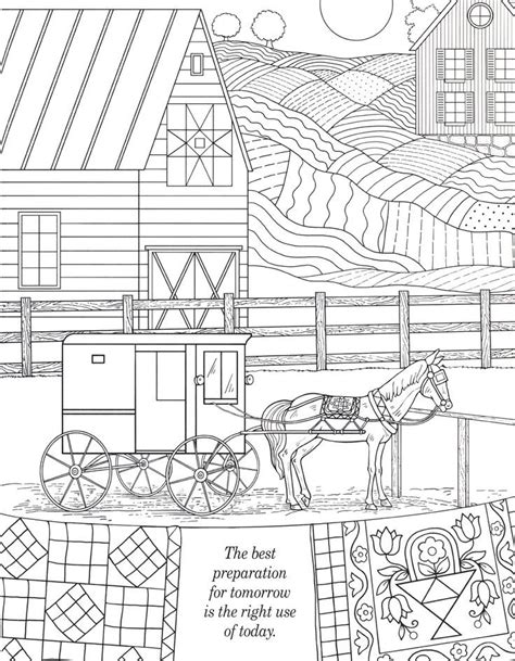 amish quilts  quotes adult coloring book horse coloring pages