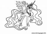 Celestia Coloring Princess Pony Little Pages Printable Cool Print Color Colouring Info Colorier Dessin Pinkie Pie Coloriage Drawing Celestial Poney sketch template