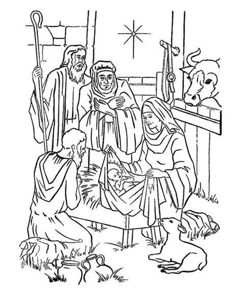 nativity  jesus  star  bethlehem coloring page color luna