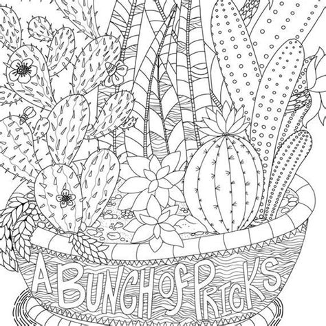 funny quote coloring page instant  printable bunch etsy