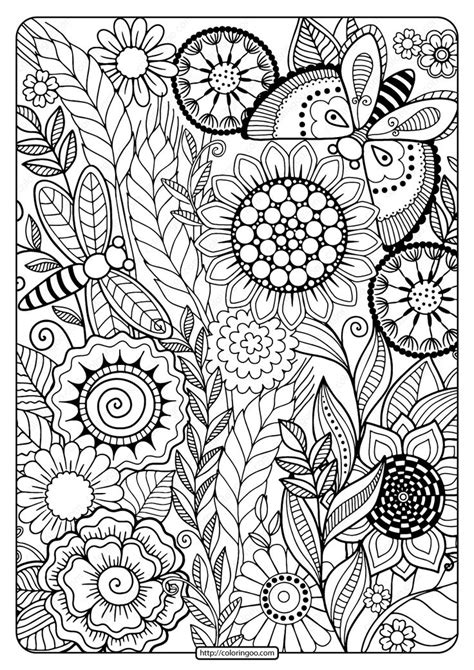 flower coloring pages  kids printable  print color craft