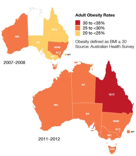 Obesity In Australia Vw Maps