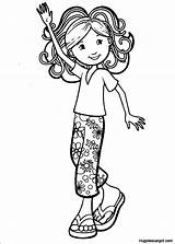 Coloring Pages Girl Groovy Girls Kids Malarbilder Coloriage Ut Friend Adults sketch template