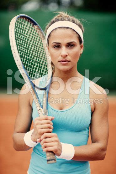 Portrait Of A Female Brazilian Tennis Player Tennis