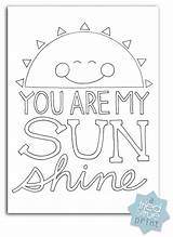 Coloring Pages Sunshine Printable Sheets Kids Amazing Letter Prints Adult Husband Color Book Verse Clipart Re Template Bible Birthday Colouring sketch template