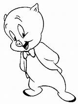 Porky Pig Coloring Pages Printable Dinokids Print Color Kids Recommended Getdrawings Getcolorings Close sketch template