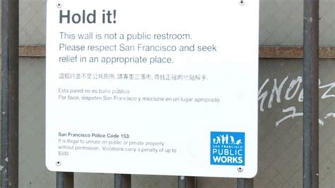 Anti Pee Wall In San Francisco Makes A Splash Bbc News