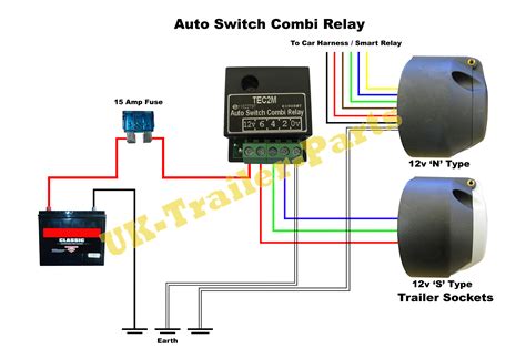 tecm auto switch combi relay wiring diagram uk trailer parts