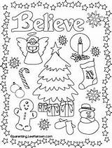 Christmas Pages Coloring Believe Poster Printable Parenting Leehansen Color Seniors Teens Sheets Adult Printables Print Link Open Click Getcolorings sketch template