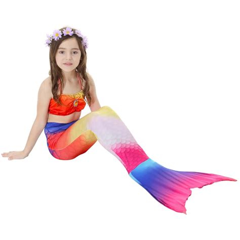 kids girls mermaid tails costume children mermaid tail swimmable
