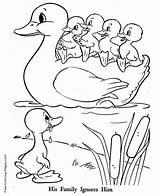 Duckling Duck Ducks sketch template