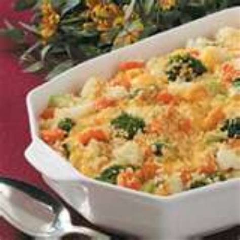 cheesy vegetable casserole recipe