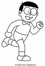Nobita Colorare Doraemon Corre Disegno Cartonionline Colorironline sketch template