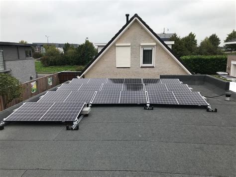 zonnepanelen op plat dak van ginkel energietechnieknl